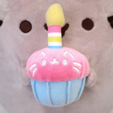 GUND Pusheen Snackables Birthday Cupcake Plush Stuffed Animal, Gray, 10.5"