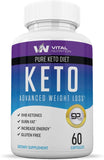 Pure Keto Diet Pills - Ketosis Supplement to Burn Fat Fast - Ketogenic Carb Blocker - Best Keto Diet Pills for Women and Men - Helps Boost Energy
