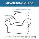 1 Piece Couch Cover Stretch Stylish Furniture Cover/Protector (Chair, Black)