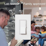 Lutron Maestro C.L Dimmer Switch for Dimmable LED, Halogen & Incandescent Bulbs, Single-Pole or Multi-Location, MACL-153M-WH, White