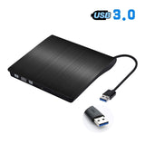 [Updated Version] External CD Drive, ACETEND USB 3.0 Portable CD DVD +/-RW Drive Slim DVD/CD ROM Rewriter Burner Writer, High Speed Transfer (Gray)