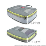 pack all Compression Packing Cube for Travel Clothes Organizer Pouch Single Storage Bag Luggage Organizer Mesh Packing Square Space Saver
