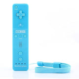 Built in Motion Plus Remote and Nunchuck Controller+Case for Nintendo Wii&Wii U (Blue)