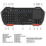 Mini Wireless Keyboard with Touchpad for Smart TV Projector Compatible with Android iOS Windows