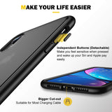 Humixx Shockproof Series iPhone XR case,[Military Grade Drop Tested] [Upgrading Materials] Translucent Matte Case