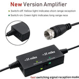 Amplified HD Digital TV Antenna,Skywire TV Antenna 80 Miles Range, Support 4K 1080P, All Older TV's