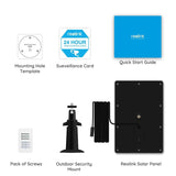 Reolink Solar Panel Power Supply for Wireless Outdoor Rechargeable Battery Powered IP Security Camera Reolink Go/Argus Eco/Argus 2/Argus Pro