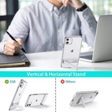 ESR Metal Kickstand Designed for iPhone 11 Case, [Vertical and Horizontal Stand] Clear