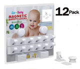 Eco-Baby Child Safety Magnetic Cabinet and Drawer Locks for Proofing Kitchen 12 Pack Child Latches