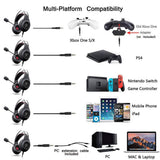 Gaming Headset for Xbox One, PS4, PC, Controller, NUBWO Wired Gaming Headphones with Microphone and Volume Control (Black)