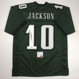 Autographed/Signed DeSean Jackson Philadelphia Green Football Jersey PSA/DNA COA