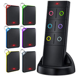 Key Finder, EALNK Wireless RF Item Locator Item Tracker Support Remote Control, 1 Transmitter and 6 Receivers - Keychain Smart Tracker Pet Tracker