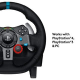 Logitech Dual-motor Feedback Driving Force G29 Gaming Racing Wheel with Responsive Pedals for PlayStation 4 and PlayStation 3