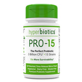 Hyperbiotics PRO-15 Probiotics—60 Daily Time Release Pearls— Digestive Supplement Formula—15x More Survivability Than Capsules