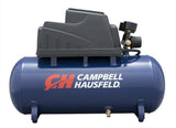 Air Compressor, Portable, 3 Gallon Horizontal, Oilless, w/ 10 Piece Accessory Kit Including Air Hose & Inflation Gun (Campbell Hausfeld FP209499AV)