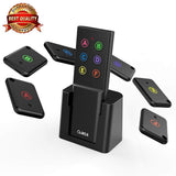 Key Finder, AOJI Mini Item Tracker Wireless RF Locator, 80dB Sound Beep, 100ft Work Range, Red Indicator, 2 Extra Batteries