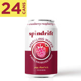 Spindrift Sparkling Water, Cranberry Raspberry Flavored, Made with Real Squeezed Fruit