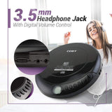 Coby Portable Compact Anti-Skip CD Player – Lightweight & Shockproof Music Disc Player