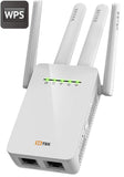 SETEK WiFi Range Extender Signal Booster to 2500 FT, 300 MBPS Wireless Internet Amplifier - Covers 15 Devices