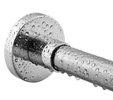 BRIOFOX Tension Curtain Rods 27-42 Inches, Never Rust and Non-Fall Down Spring Tension Rod, Polished 304 Stainless Steel