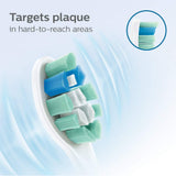 Genuine Philips Sonicare Optimal Plaque Control replacement toothbrush heads, HX9023/65, BrushSync technology, White 3-pk