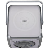 Jensen CD-555 White/Silver CD Bluetooth Boombox Portable Bluetooth Music System