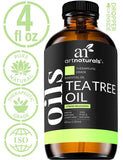 ArtNaturals 100% Pure Tea Tree Essential Oil - (4 Fl Oz / 120ml) - Natural Premium Melaleuca Therapeutic Grade - Great with Soap and Shampoo