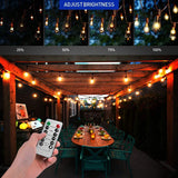 Outdoor Dimmer, 240W Max Outdoor String Lights Switch, Wireless Remote Control Dimmer