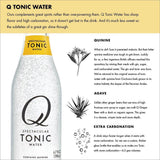 Q Mixers Tonic Water, Premium Cocktail Mixer, 6.7 oz (24 Bottles)