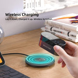 ENACFIRE E18 Plus Wireless Earbuds with Wireless Charging Case CVC8.0 3DStereo Sound Deep Bass 8H Non-Stop Playtime IPX7 Waterproof Bluetooth Earbuds