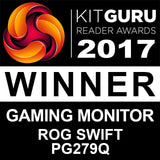 ASUS ROG PG279Q 27" Gaming Monitor WQHD 1440p IPS 165Hz DisplayPort Adjustable Ergonomic EyeCare G-SYNC