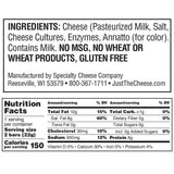 Just The Cheese Bars, Crunchy Baked Low Carb Snack Bars - 100% Natural Cheese. High Protein and Gluten Free, Aged Cheddar, Pack of 12
