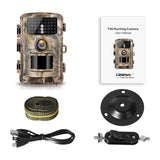 Campark Trail Camera 14MP 1080P 2.4" LCD Game & Hunting Camera with 42pcs IR LEDs Infrared Night Vision up to 75ft/23m IP56 Waterproof