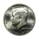 1976-S U.S. 40% Silver Bicentennial John F. Kennedy Half Dollar Coin, Mint State Condition