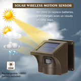 1/2 Mile Long Range Solar Wireless Driveway Alarm Outdoor Weather