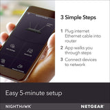NETGEAR Nighthawk Smart WiFi Router (R6900P) - AC1900 Wireless Speed (up to 1900 Mbps)