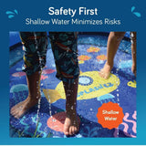 SplashEZ 3-in-1 Sprinkler for Kids, Splash Pad, and Wading Pool for Learning – Children’s Sprinkler Pool