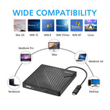 External DVD Drive USB 3.0 USB C CD Burner Amicool CD/DVD +/-RW Optical Drive,Slim Portable DVD CD ROM Rewriter Writer Duplicator