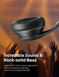 Tribit XFree Tune Bluetooth Headphones Over Ear - Wireless Headphones 40 Hrs Playtime, Hi-Fi Stereo Sound with Rich Bass, Soft Earmuffs, Black