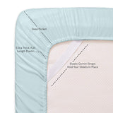 Sweet Home Collection Size 4 Fine Brushed Microfiber 6 Piece 1500 Thread Count Egyptian Quality - 2 EXTRA PILLOW CASES, VALUE - Twin, Aqua,