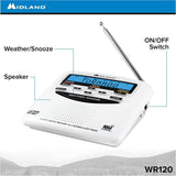 Midland - WR120B/WR120EZ - NOAA Emergency Weather Alert Radio - S.A.M.E. Localized Programming