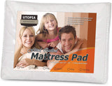 Utopia Bedding Quilted Fitted Mattress Pad (Twin) - Mattress Cover Stretches up to 16 Inches Deep - Mattress Topper