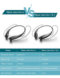 Mpow Jaws Upgraded Gen5 Bluetooth Headphones 18H Playtime, V5.0 Wireless Neckband Headphones, Bluetooth Headset Magnetic Earbuds, Call Vibrate  Black