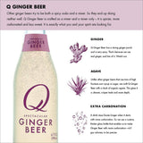 Q Mixers Ginger Beer, Premium Cocktail Mixer, 6.7 oz (24 Bottles)