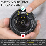 58MM 0.43x Altura Photo Professional HD Wide Angle Lens (w/Macro Portion) for Canon EOS 70D 77D 80D Rebel T7 T7i T6i T6s T6 SL2 SL3 DSLR Cameras