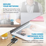 HooToo Wireless Travel Router, USB Port, High Performance- TripMate Nano (Not a Hotspot)