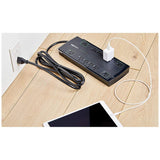 AmazonBasics 12-Outlet Power Strip Surge Protector | 4,320 Joule, 8-Foot Cord