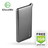 GlocalMe U2 LTE Global Mobile Hotspot Wi-Fi with 2GB Global Initial Data, SIM Free Grey