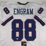Autographed/Signed Evan Engram New York Color Rush Football Jersey JSA COA