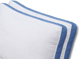 Utopia Bedding Gusseted Quilted Pillow (2-Pack) Premium Quality Bed Pillows - Side Back Sleepers - Blue Gusset - Queen - 18 x 26 Inches